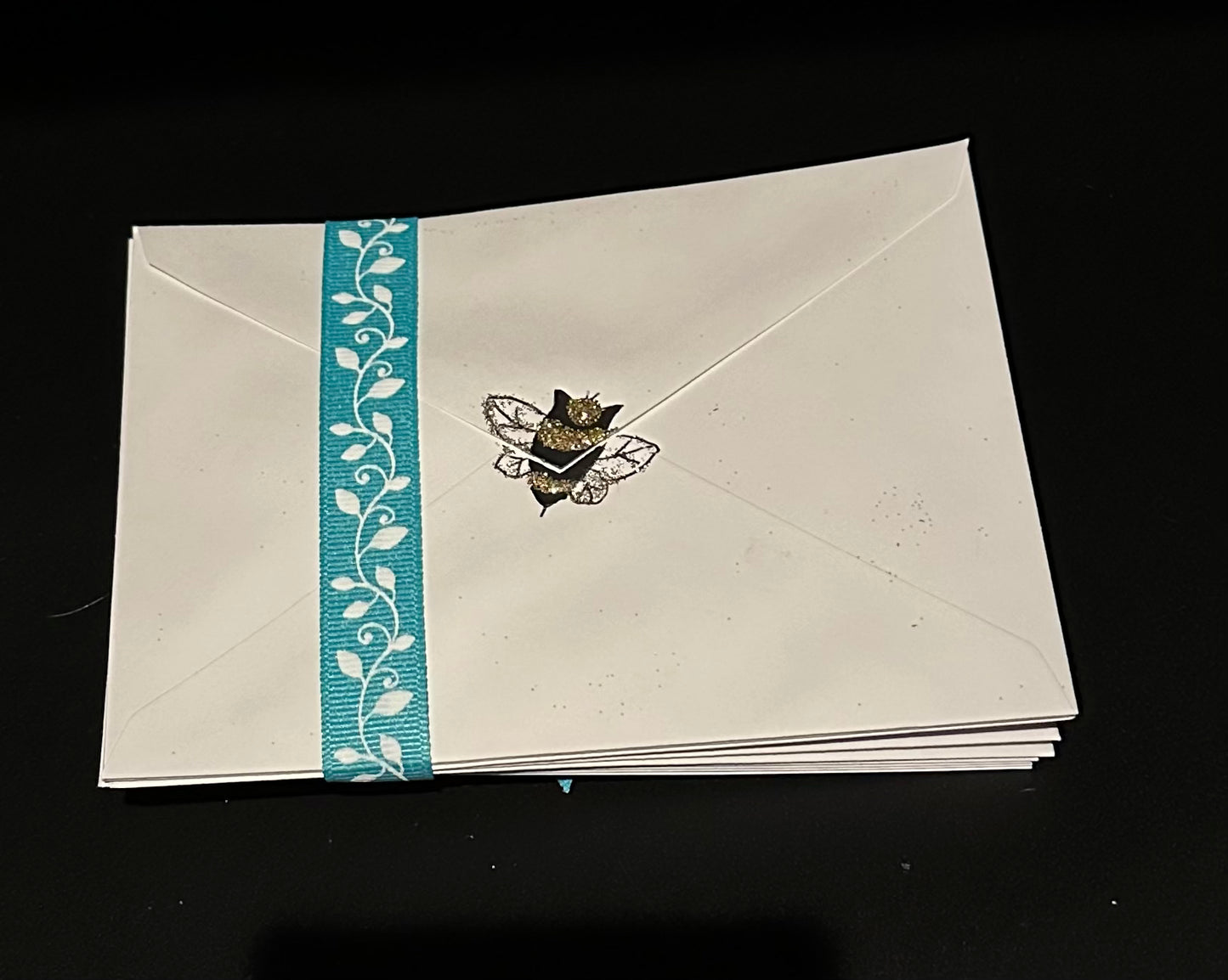 Hand Painted Greeting Cards -Sparkling Bee