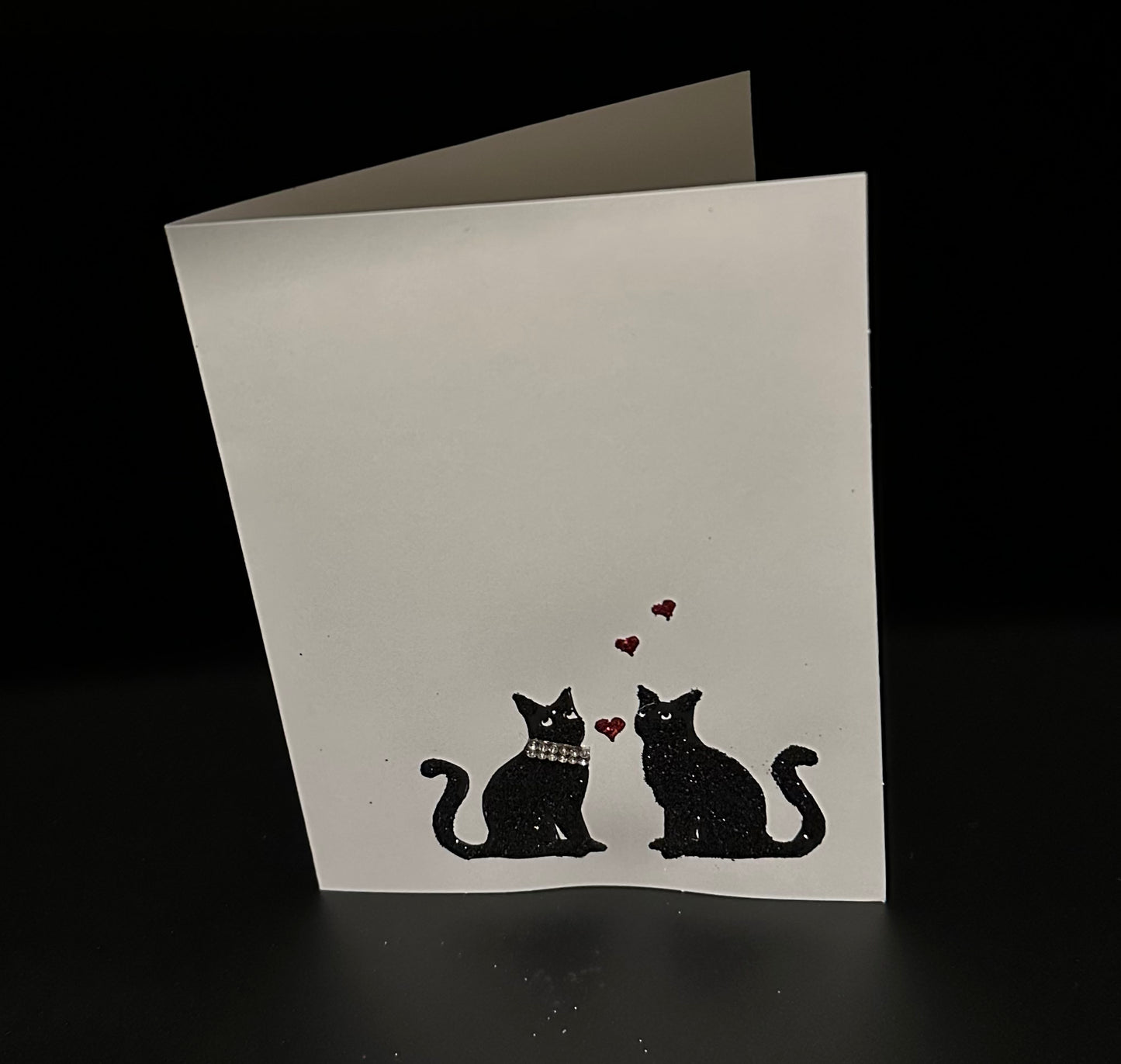 Hand Painted Greeting Card - "Crazy Cats"